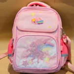 Peilijia Super Cute Unicorn Shoulder Bag Multifunctional Lightweight Large Capacity Bag for Girls Stylish School Bag With Matching Pouch Front