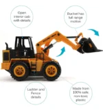 RC Excavator - 1-14 6 Channel Engineering Bulldozer-3