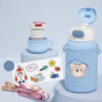 Smart Silicone Sleeve Straw Insulated Sipper-Flask 500ml SUS316-7