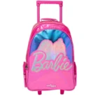 Smiggle 18 Inch Trolley Backpack Premium Wheeled Bag for Boys Girls Barbie Picture