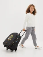 Smiggle 18 Inch Trolley Backpack Premium Wheeled Bag for Boys Girls Harry