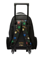 Smiggle 18 Inch Trolley Backpack Premium Wheeled Bag for Boys Girls Harry Potter Black Back