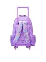 Smiggle 18 Inch Trolley Backpack Premium Wheeled Bag for Boys Girls Harry Potter Purple Back