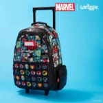 Smiggle 18 Inch Trolley Backpack Premium Wheeled Bag for Boys Girls Marvel