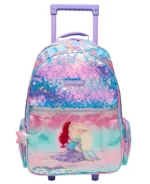 Smiggle 18 Inch Trolley Backpack Premium Wheeled Bag for Boys Girls Mermaid