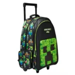 Smiggle 18 Inch Trolley Backpack Premium Wheeled Bag for Boys Girls Minecraft Side