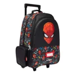 Smiggle 18 Inch Trolley Backpack Premium Wheeled Bag for Boys Girls Spiderman Side
