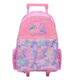 Smiggle 18 Inch Trolley Backpack Premium Wheeled Bag for Boys Girls Sunflower Front