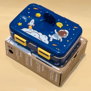 Space World - 100% Spill Free Lunchbox-blue