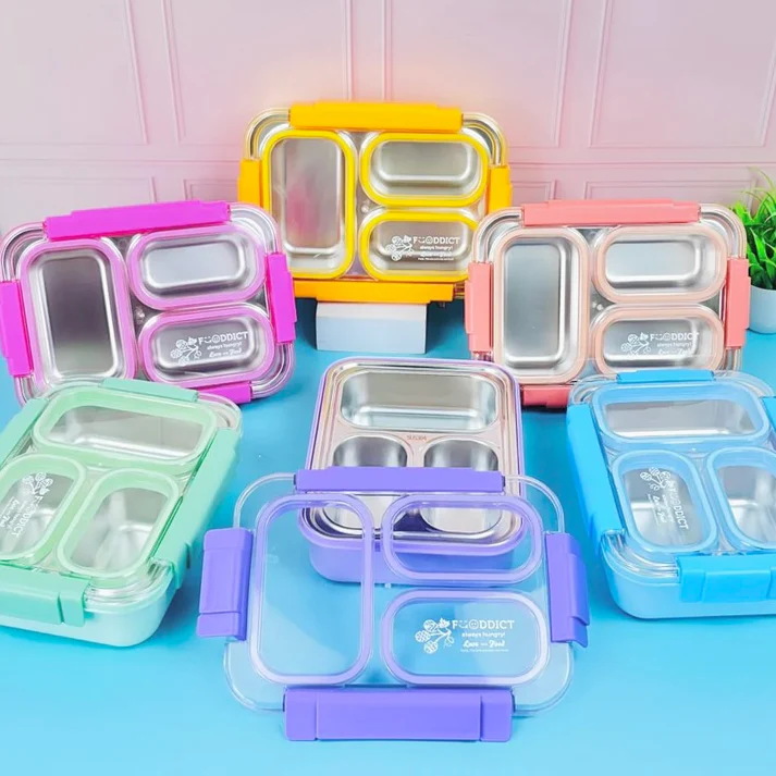 Spill Free - 3 Compartments Lunchbox (710ml)-3