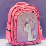 Study Companion 13 Backpack 3D Design with Air Cushion for Toddlers Kids Unicorn