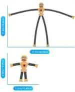 Telescopic Suction Cup Toys - LED Light - Pop Tubes -9