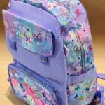 Vest 16 Premium School Bag Elegant Backpack for Kids Teens Unicorn Purple Side