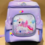 Luxury 13 Unicorn Backpack for Girls Glitter Wings Waterproof Design purple bag Frontside