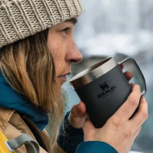 Stanley Classic Camp Mug – 12oz | Vacuum Insulated Stainless Steel Exclusive Coffee Cup with Lid | Leak-Resistant & Travel-Ready