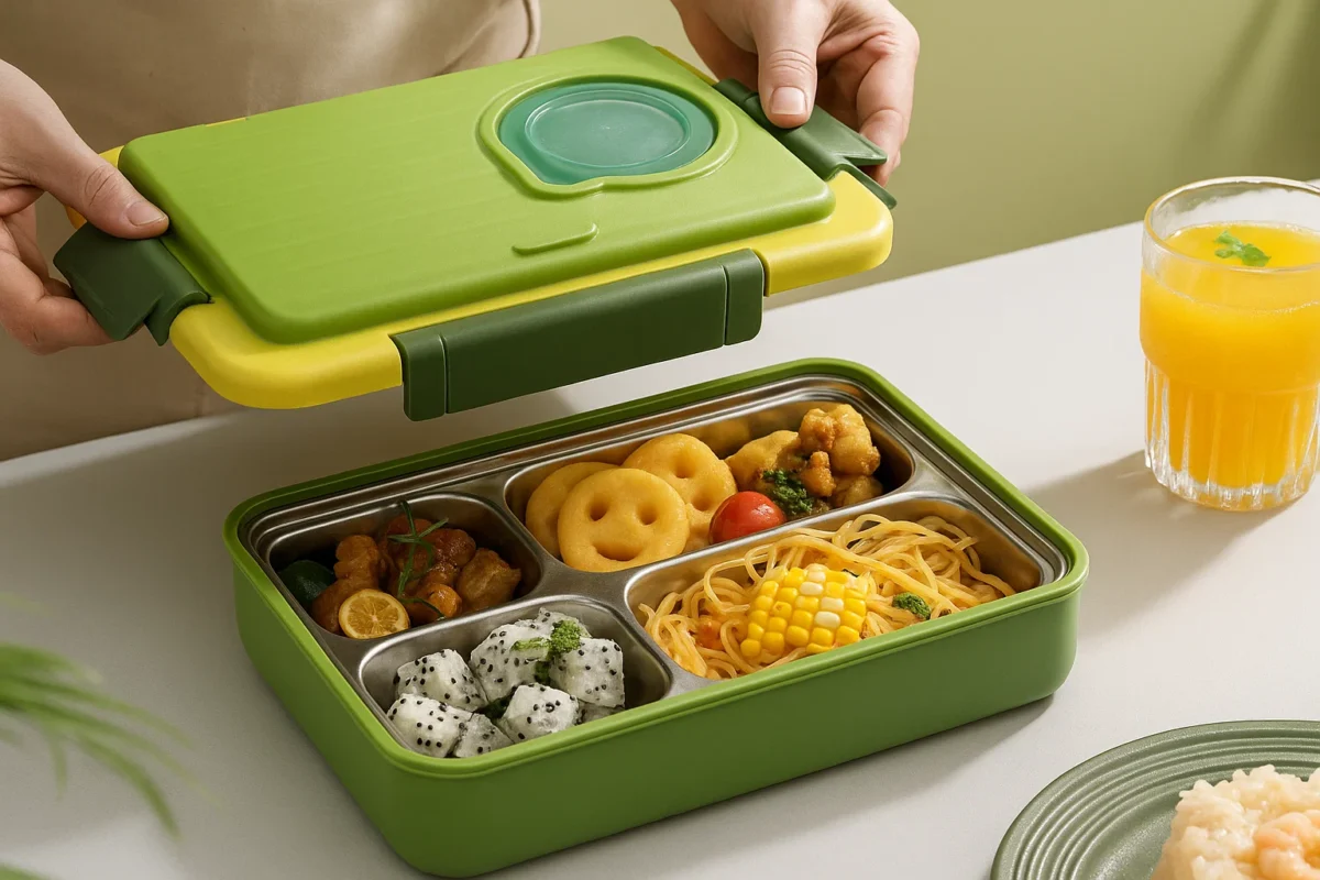 healthy lunch colourful bento box