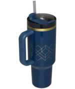Stanley-Deco-Collection-Tumbler-H2.0-FlowState Quencher Blue Gloss Sideview