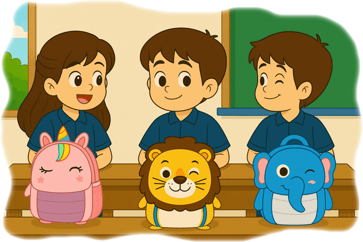 An Animal Story for Kids About Friendship Teamwork in jungle BAck to school