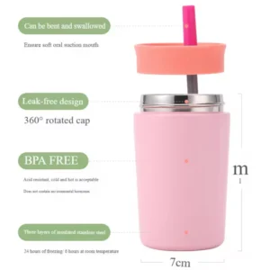 Labubu Premium Sippy Hot Cold Sipper Bottle info