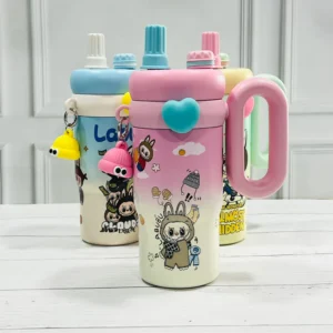 Labubu Stylist Tumblers Hot Cold BPA Free Bottles Pink