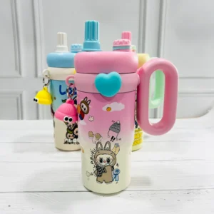 Labubu Stylist Tumblers Hot Cold BPA Free Bottles Pink Bottle