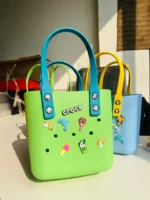 Crocs beach bag green