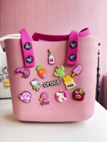 Crocs beach bag pink
