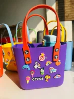 Crocs beach bag purple