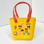 Crocs beach bag yellow white bg