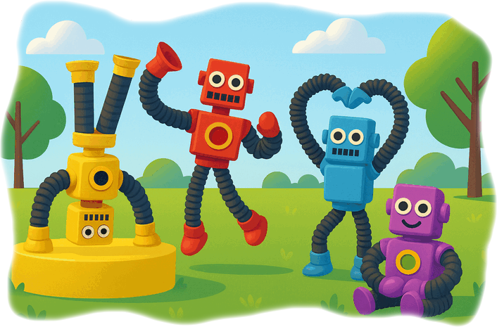 Pop Tubes and the Moon Story morning park