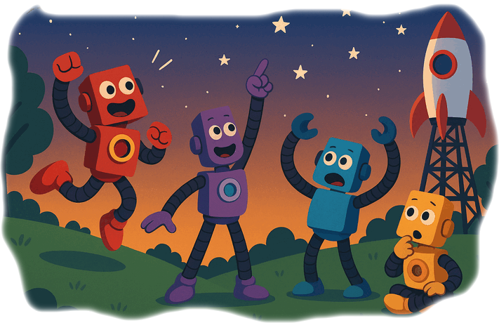 Pop Tubes and the Moon Story night