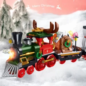 Christmas Train DIY Block Set peach