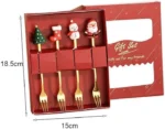 Stainless Steel Christmas Cutlery Set measure