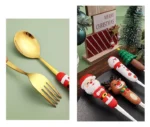 Stainless Steel Christmas Cutlery Set zoom
