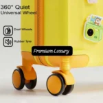 Kids trolley bag with 360 degree quiet dual wheels and rubber tyre for smooth travel