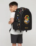 Smiggle 18 Inch Trolley Backpack Premium Wheeled Bag for Boys Girls Harry Potter Black BG