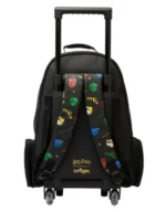 Smiggle 18 Inch Trolley Backpack Premium Wheeled Bag for Boys Girls Harry Potter Black Back