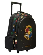 Smiggle 18 Inch Trolley Backpack Premium Wheeled Bag for Boys Girls Harry Potter Black Side