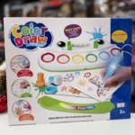 Color Draw Magical Painting coloring set with magic brush and paint pads