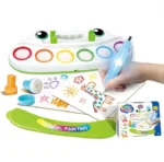 Color Draw Magical Painting Kit for Kids with drawing board and colorful paints